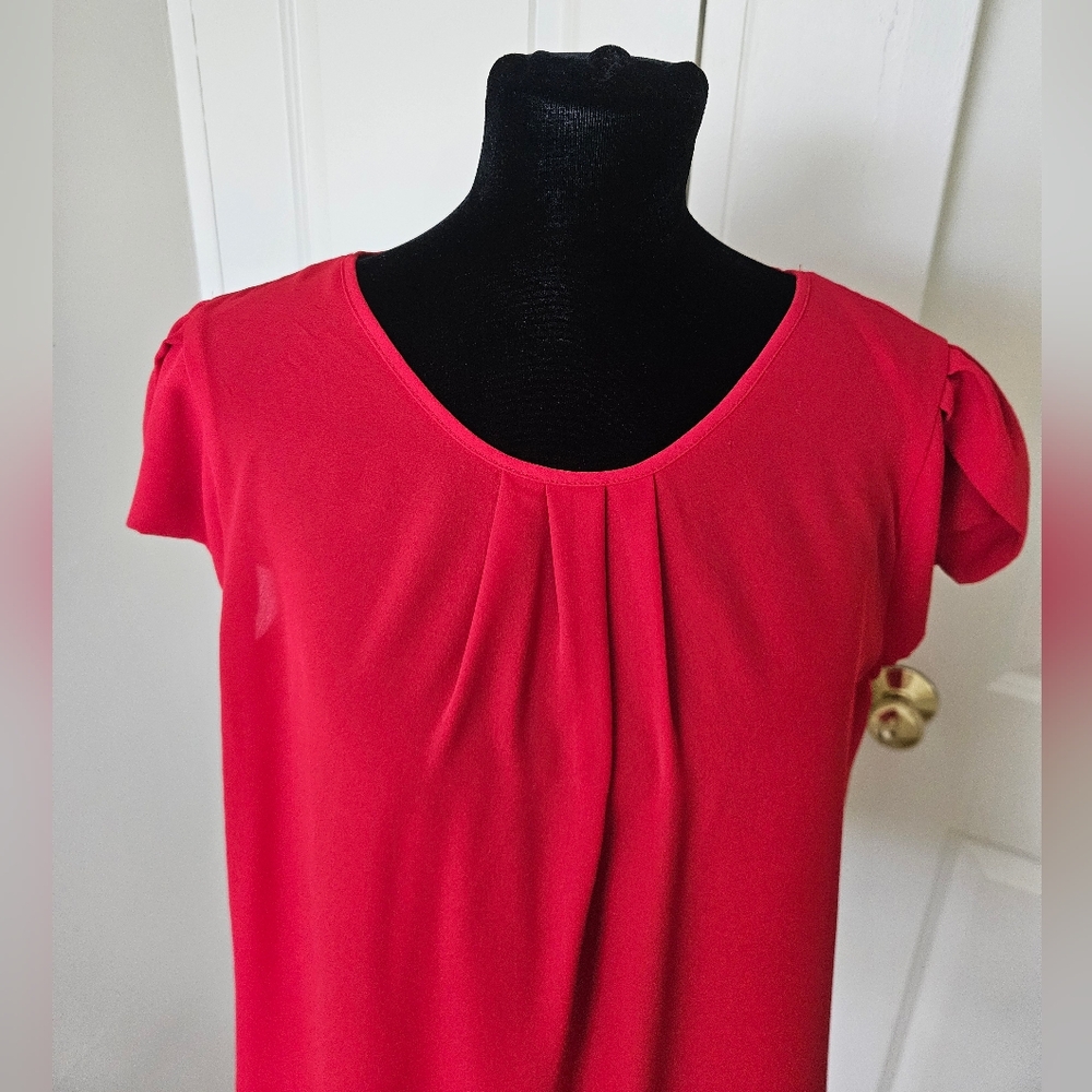 Red Women's Top - Picture 2 of 5